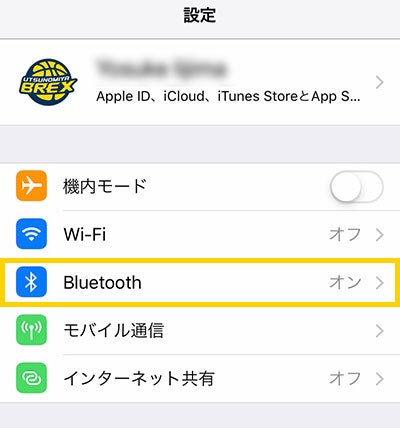 iOS 設定 Bluetooth確認