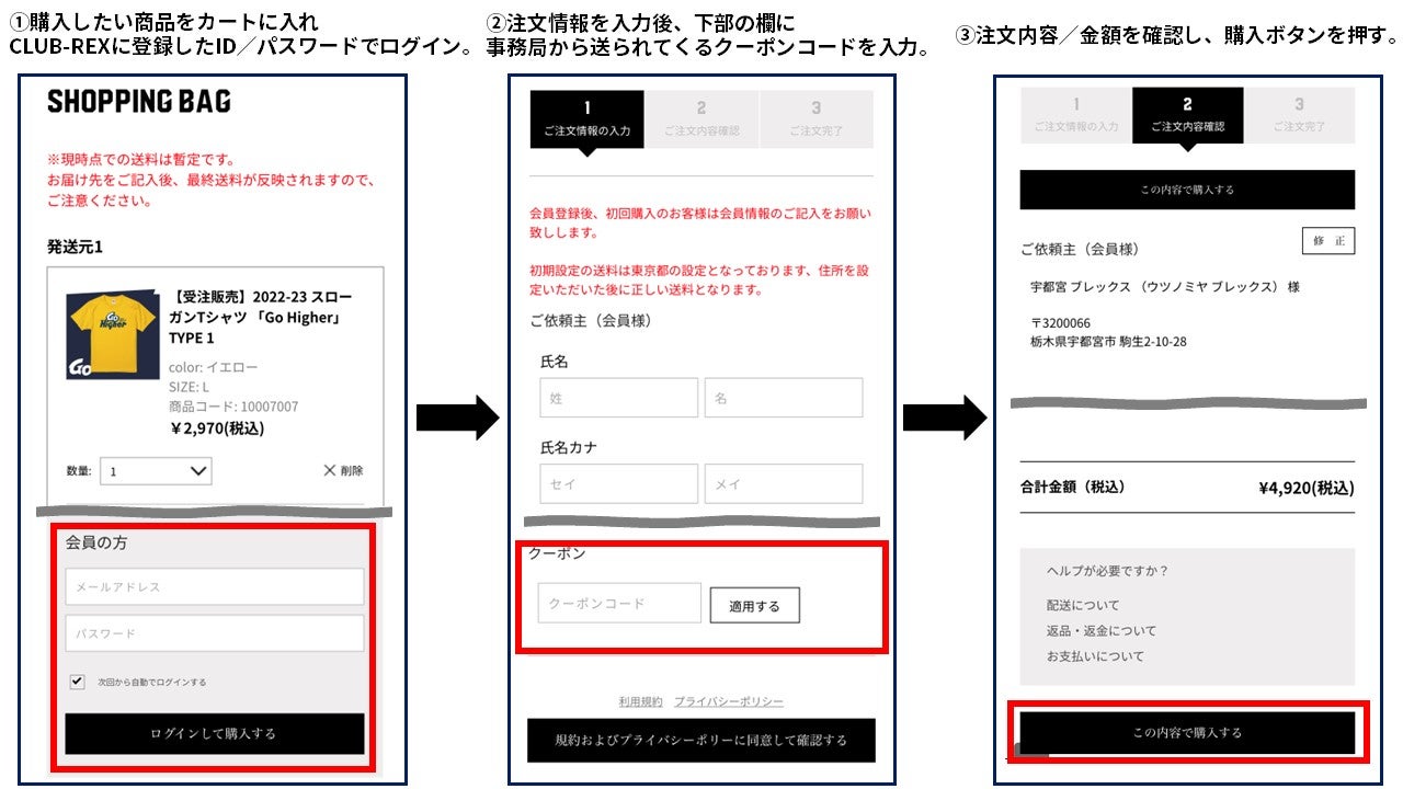 クーポン利用方法