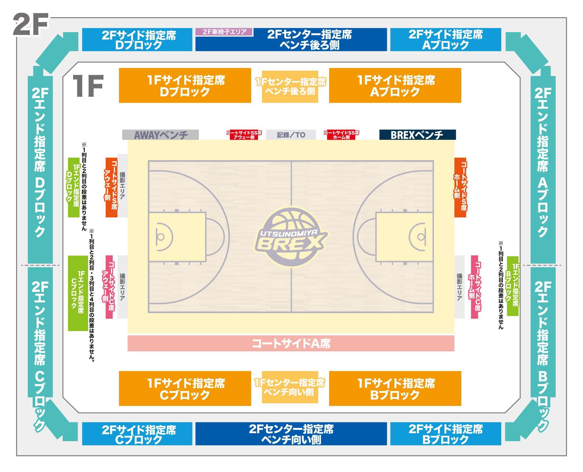 TKCいちごアリーナ 全席図