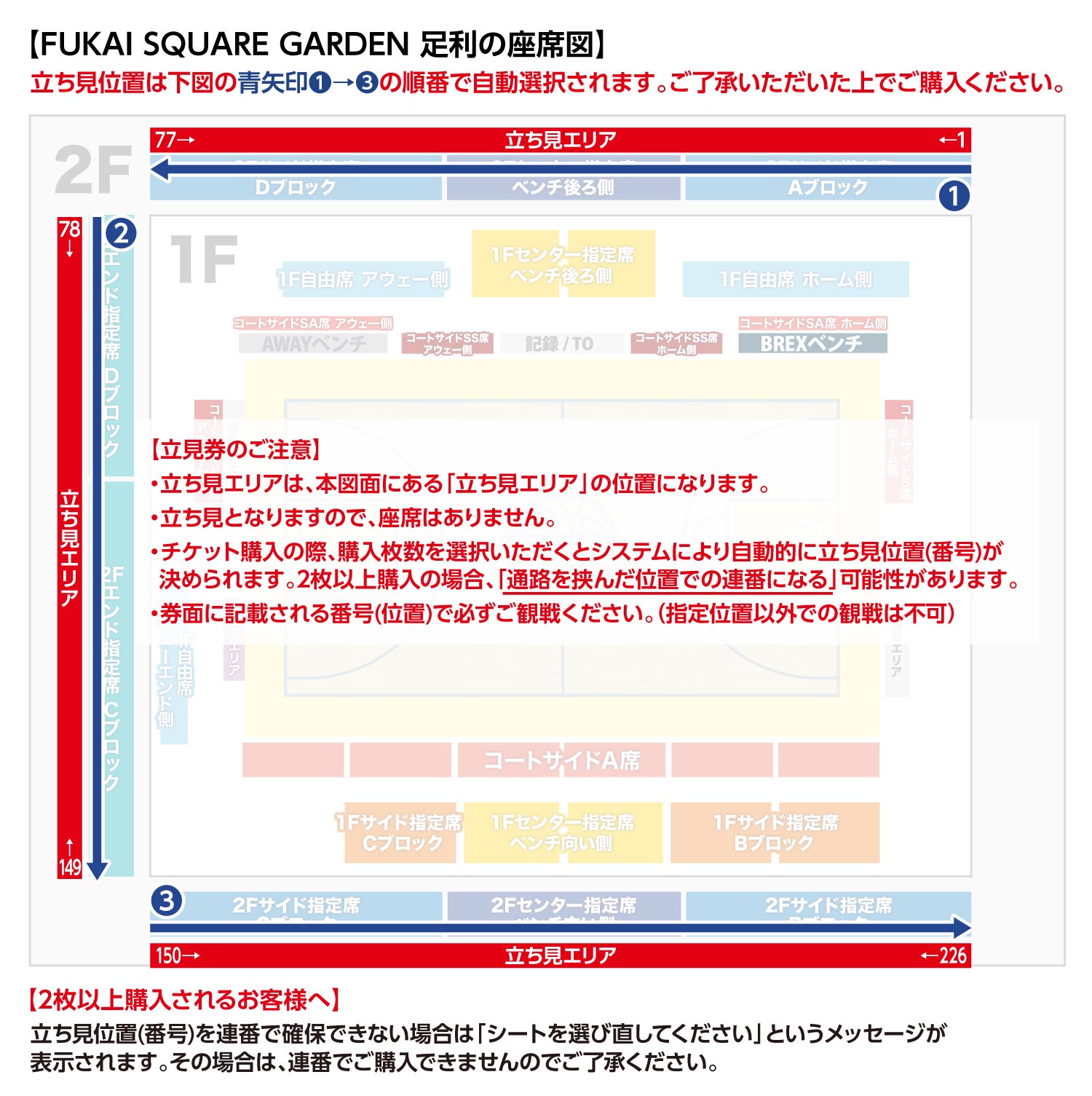 2023-24 FUKAI SQUARE GARDEN 足利 立見席