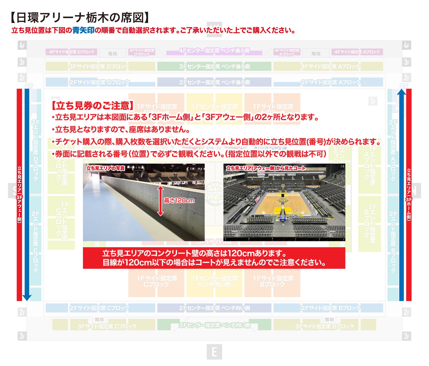 2023-24 日環アリーナ栃木 立見券