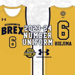 2023-24 UA BREX 選手ナンバーユニフォーム